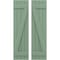 Ekena Millwork Americraft 4-Board (2 Batten) Wood Joined Board-n-Batten Shutters w/ Z-Bar, ARW102BB414X77TGH, PR ARW102BB414X77TGH - alternate 1